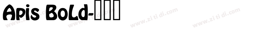 Apis BoLd字体转换